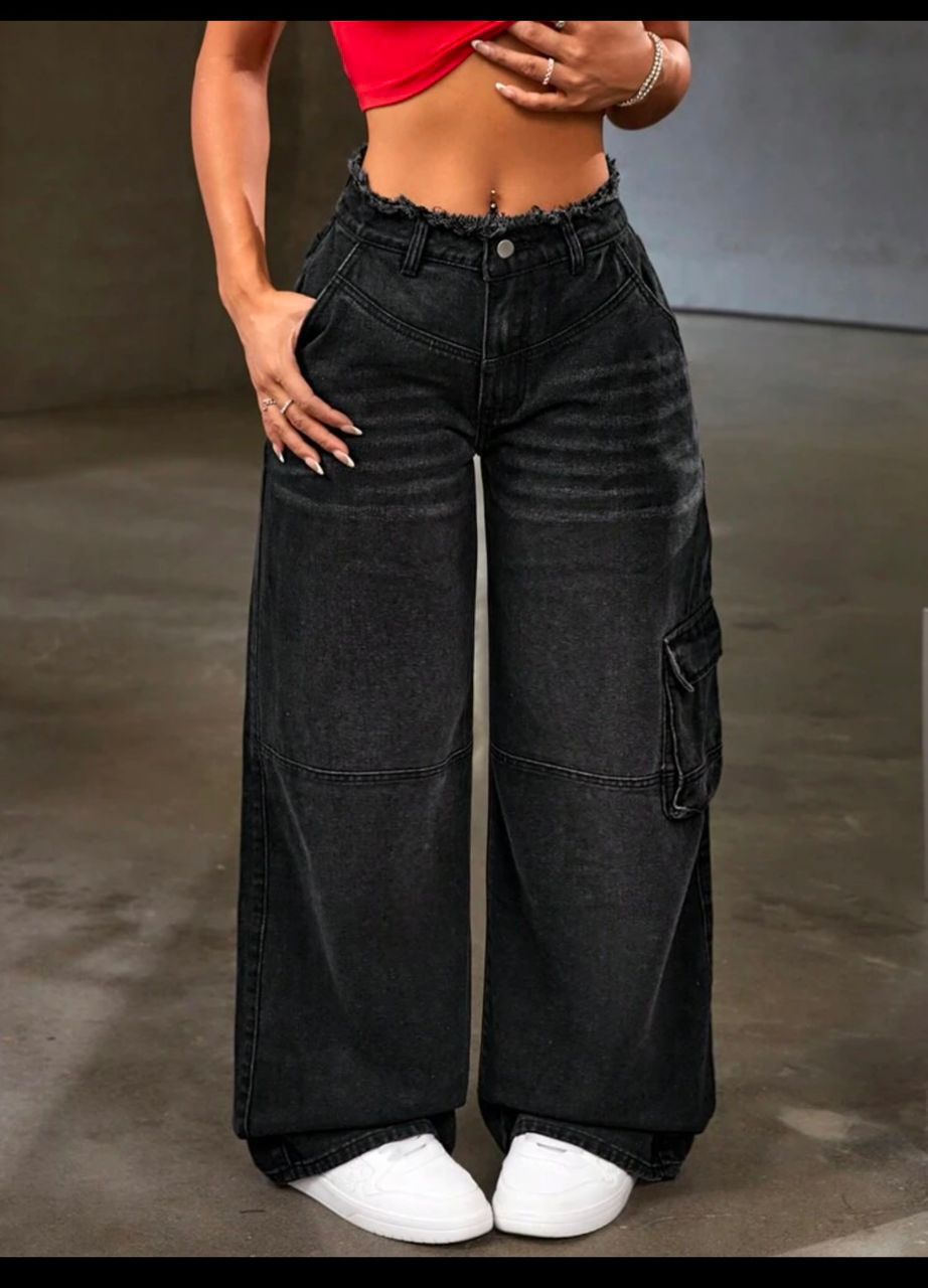 One side pocket Baggy Jeans